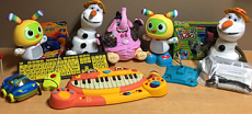A group of toys and stuffed animals used in pediatric therapy and day treatment for adults with cerebral palsy of Arizona.