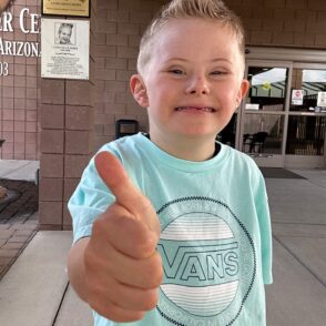 JAX our UCP ambassador at Laura Dozer Campus
