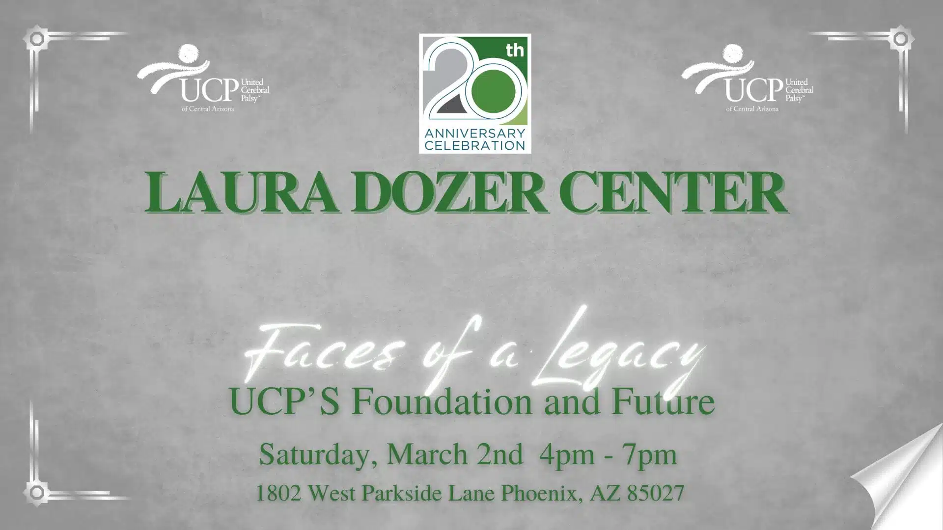 Eventos 8 Laura dozer 20 year anniversary event invite
