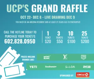 2020 Fall Newsletter - Our Way Forward 2 UCP Raffle ad 1