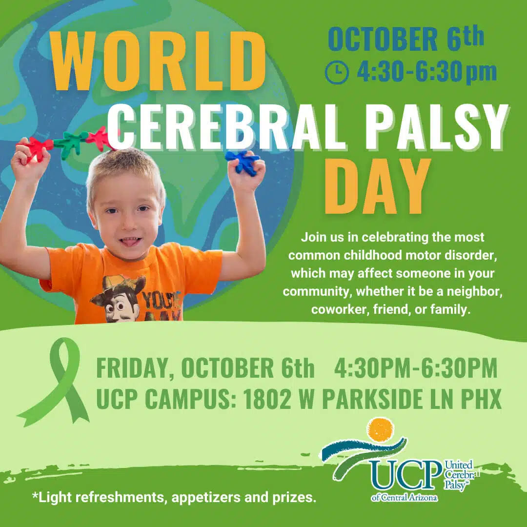 Events 15 A poster for a cerebral palsy event.